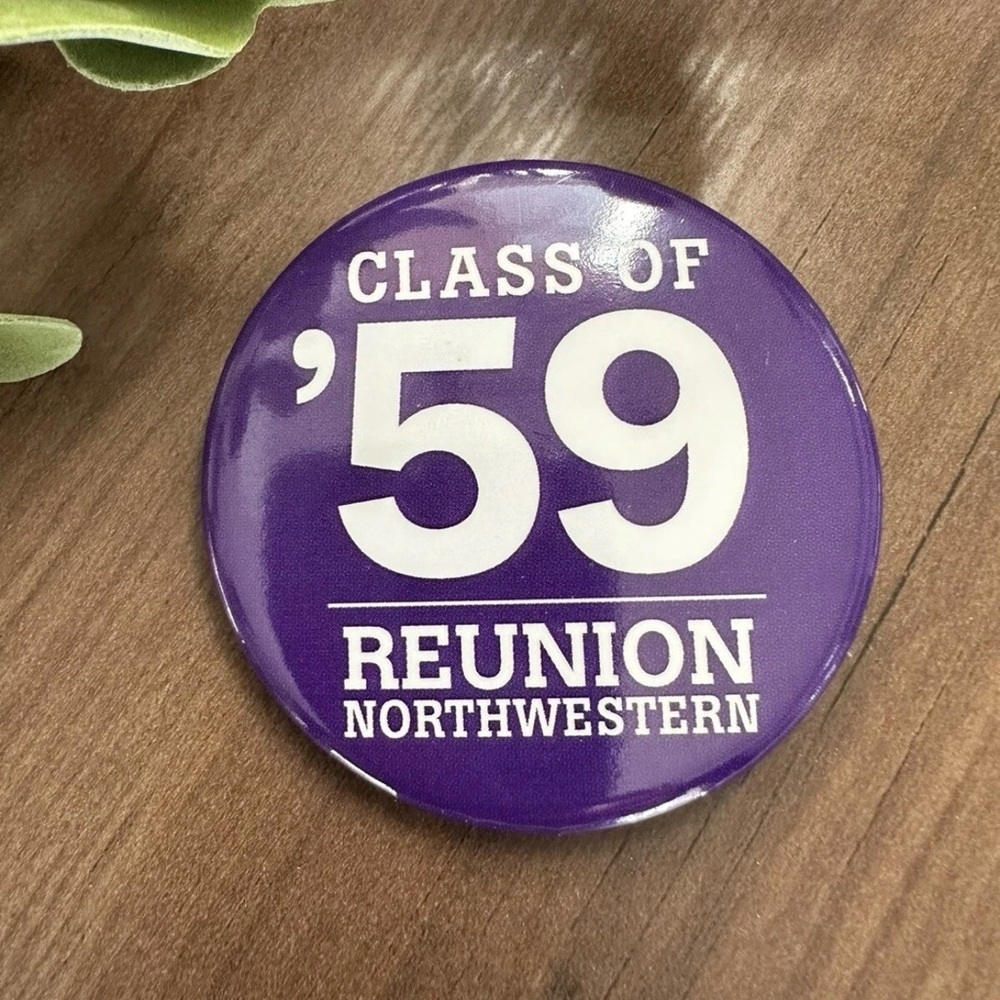 Vintage Class Of 1959 Northwestern University Class Reunion Button Collectible